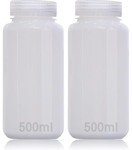 Bottiglie A Collo Largo DKBT 4 Flaconi Di Plastica A Collo Largo, 125 Ml, Vuoti Da Laboratorio, A Prova Di Perdite, Traslucidi, In HDPE Con Ampia Apertura Per Pillole Bottiglie Tenuta Stagna