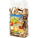 JR Farm Nagersnack Apfel Chips | 8x 80g für Hamster, Mäuse, Chinchilla