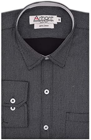 Arihant Men's Print Party Wear Full Sleeves Regular Fit 100% Cotton Formal Shirts