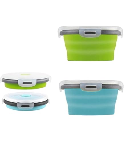 3 Contenitori Pieghevoli In Silicone 550ml - Per Microonde, Lavastoviglie E Congelatore - Foto 10