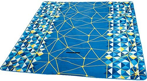 200 x 200 cm Ultra Lightweight Portable Beach Picnic Blanket Waterproof Non-woven Fabric Camping Blanket Folds Down Durable For Outdoor Camping (Blue)