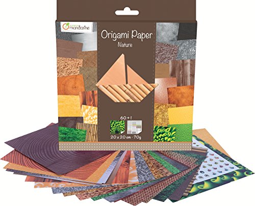 Avenue Mandarine 52503MD – Origamipap Natur 20 x 20 cm, 60 Bl, 70 g - 2