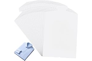 PH PandaHall 30-pack 21,8 x 34,8 cm kartong skjorta inlägg vikbar form vita kläder mappbrädor för resor packning butik displa