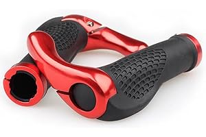 Ezweiji poignée VTT, Poignées de Guidon Vélo Poignées De Vélo Ergonomiques avec Caoutchouc Antidérapant Poignées VTT pour Vélo électrique, Vélo De Trekking, VTT Et Vélo De Randonné