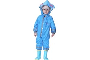 mama stadt Combinaison Anti Pluie Enfant Combinaison Impermeable Bebe Unisexe Manteau Imperméable Fille Garcon Veste Pluie 100% Imperméable avec Réfléchissant Convient pour 2-8 ans