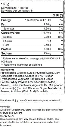 6 x Protein bar 30 g Coconut