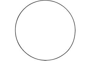 Rayher 2505301 Anneaux en métal, revêtus, ø25cm, noir