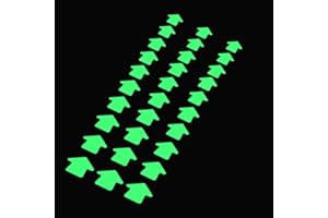 Glow in The Dark Tape Arrow, 100 leuchtende Pfeilaufkleber auf einer Rolle - passend für Schalter, Wände, Wege, Fernbedienungen, Notausgänge und Dekoration