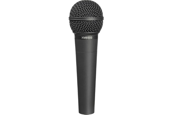 Behringer XM8500 Dynamic Cardioid Vocal Microphone, XLR Output, for Live Sound and Mic-Level Recording Applications