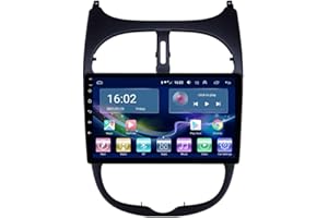 DR.LEFRAN Radio de coche, Pantalla táctil Autoradio HD de 9 pulgadas, Android 10 para Peugeot 206 2000-2016, reproductor multimedia Auto Radio navegación estéreo,4g+wifi 2g+32g