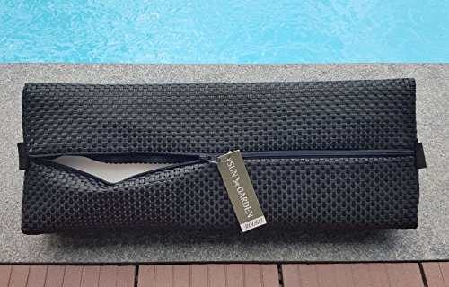 2 Nackenpolster für Gartenmöbel Liegen Deckchair Relaxsessel Kopfkissen