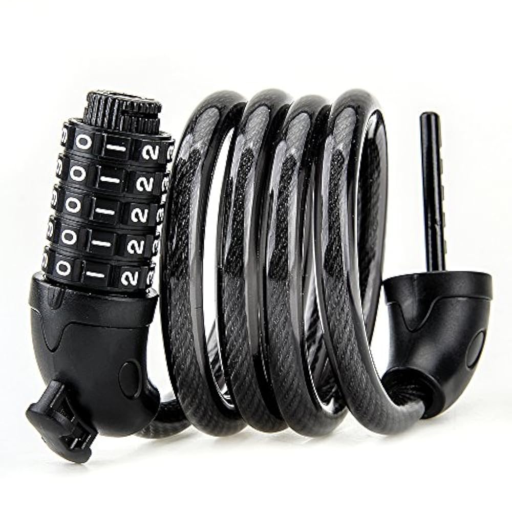 Fahrradschloss Kettenschloss Motorrad Schloss für Fahrräder Skiausrüstung und Rollstühle