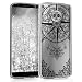 Produktbild kwmobile Hülle für Motorola Moto G6 Plus - TPU Silikon Backcover Case Handy Schutzhülle - Cover klar Kompass Barock Design Schwarz Transparent