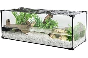 Zolux Aquarium, Schildkröte, Aquaterarium, für Wasserschildkröten, 80 cm
