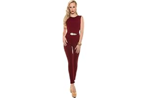 Koucla Elegant Jumpsuit with Gold Buckle in Various Colours Colours & Sizes - Jumpsuit Backless (K6721)