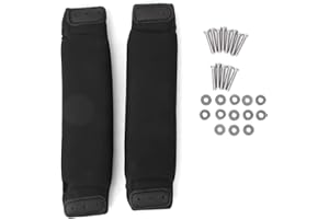 Mrisata Foot Straps Kiteboard, Kiteboard Footstraps, Surfing Foot Strap, Black Solid Firm for Kiteboard Surfing Kitesurfing Surf Board, Kiteboard Footstraps, Windsurf Surf Board Foot