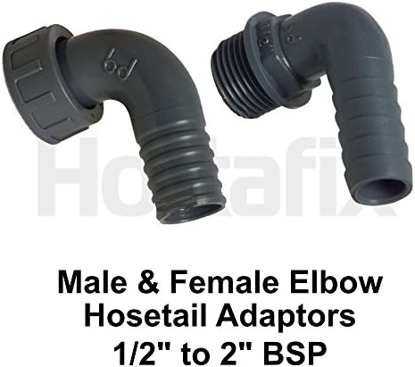 Poly Hosetail 1" BSP Male Elbow to 25 mm hosetail