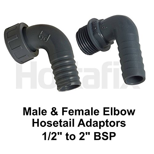Poly Hosetail 1" BSP Male Elbow to 25 mm hosetail