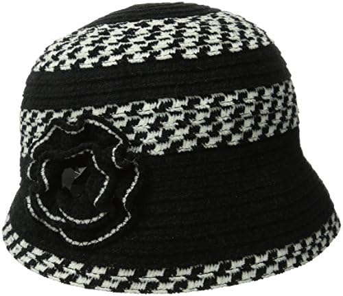 Company Women's Chenille Cloche Hat with Flower and Jewls