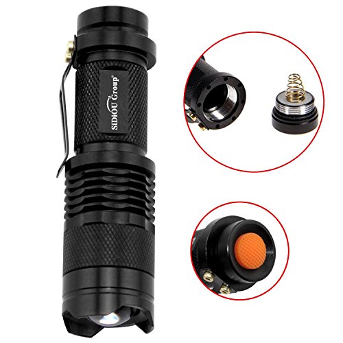 Sidiou Group Mini 7W 300lm Cree LED Taschenlampe Einstellbarer Fokus Zoom Licht Lampe (Rotlicht) - 6