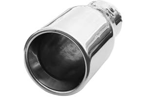 CARJOY Exhaust Tip Trim Car End Pipe Tail Sport Muffler Stainless Steel Chrome Universal