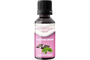 ‎HELLOSHAPE HelloShape Flavour Drops, Sugar-Free, 30 ml, Chocolate Mint, Calorie-Free Sweetening Drops with Dosing Aid, Vegan, for Natural Yogurt, Porridge or Quark