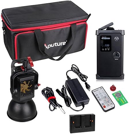 Aputure Light Storm LS COB 120D Daylight LED Video Light with Bowens Mount / V-mount Plate and Carrying Bag + ILED-A F-V Battery Converter Adapter