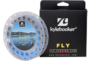 KYLEBOOKER Fly Fishing Line with Welded Loop Floating Weight Forward Fly Lines 100FT WF 3 4 5 6 7 8