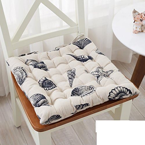 Winter thickening seat cushion,Fabric chair cushioning Cushion in the office Computer chair cushion Dining chair cushion Student stool Four seasons seat mat-E 42x42x6cm(17x17x2inch)