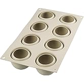 silikomart | Silicone mould for SWEET TRUFFLE Monoportions, non-stick, 8 Monoportions, Pack of 1 Cake mould, 3D Design, Ø 62 