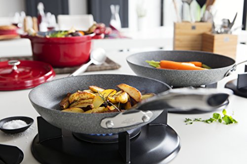 Ballarini Portofino Pfanne flach 28 cm 9Q5M-0.28 aus Aluminium mit Granitium-Antihaftbeschichtung induktionsgeeignet steinoptik Made in Italy - 4