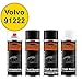 Produktbild Autolack Spraydosen Set für Kunststoff Stoßstange Volvo 91222 Airport Yellow Haftgrund Grundlack Basislack Klarlack mit Weichmacher Sprühdose