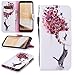Produktbild FNBK Samsung Galaxy S8 Hülle Leder Lanyard Katze Schmetterling Flip Schutzhülle Silikon BackCover Flip Cover Wallet Bookstyle Handyhülle Tasche Stand Kartenfächer Ledertasche