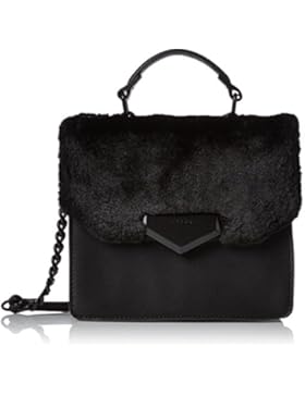 ALDO Damen Moraine Henkeltasche, Schwarz (Black), 9x15x19 cm