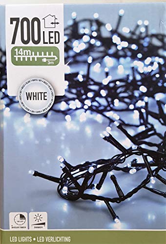 Preisvergleich Produktbild 700 LED kaltweiß Lichterkette Weihnachtsbaumbeleuchtung NEU