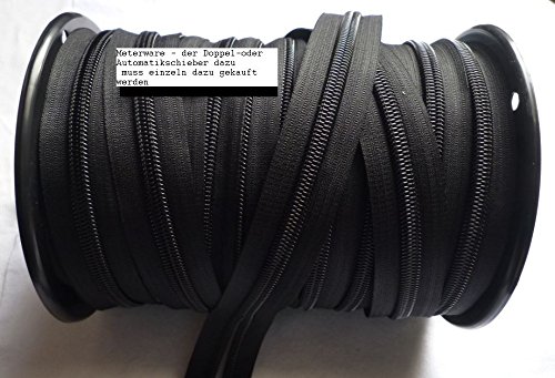 Zelt Reißverschluss schwarz(nur )Meterware imprägniert Camping Boot Planen(10,5mm)