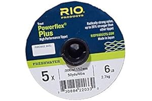 RIO PRODUCTS Rio Powerflex - Línea de Pesca con Mosca multipeso, Paquete de 3 carretes de 30 Yardas