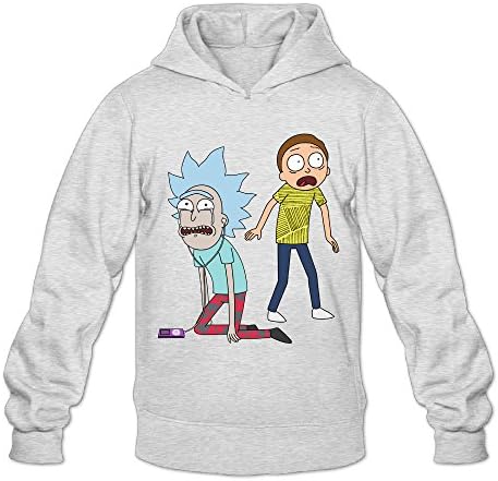 Rick And Morty5 Funny Hooded Sweat Shirts For Youth -  Grey - 