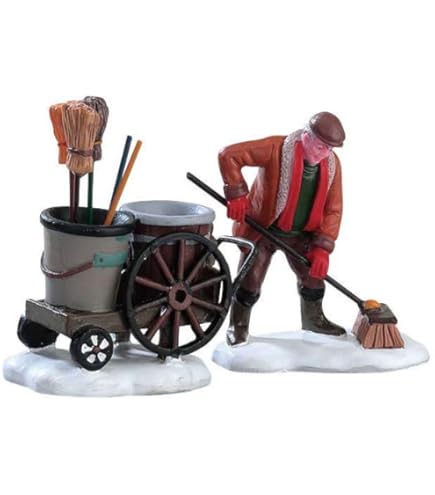 FIGURINE DE COLLECTION Rare Lemax 2003 Pompier Caddington Village