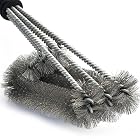 Profi Grillbürste mit extra langem Griff (45cm) – 3 Edelstahl Bürsten – Perfekt für deinen Grill – Bild 3