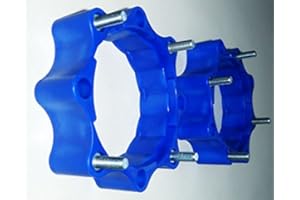 MOTORSPORTGOETZ Élargisseurs de voie Quad ATV 110 mm – 115 mm cercle de boulonnage arrière et avant bleu