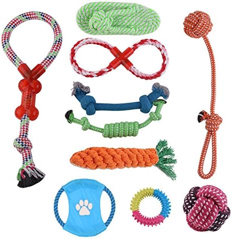 10pcs Dog Game Toys - Dog Rope Toys Set - Dog Chew Toys - Durable Training Tools