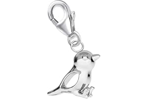 Goldene Hufeisen Pendentif mousqueton en argent véritable 925 pour bracelet à breloques, Argent sterling, Pas de gemme