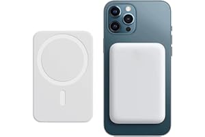 ROMSION Batterie Externe Magnétique Power Bank sans Fil 5000mAh, PD 20W Charge Rapide Power Bank avec USB-C Entrée Chargeur Portable