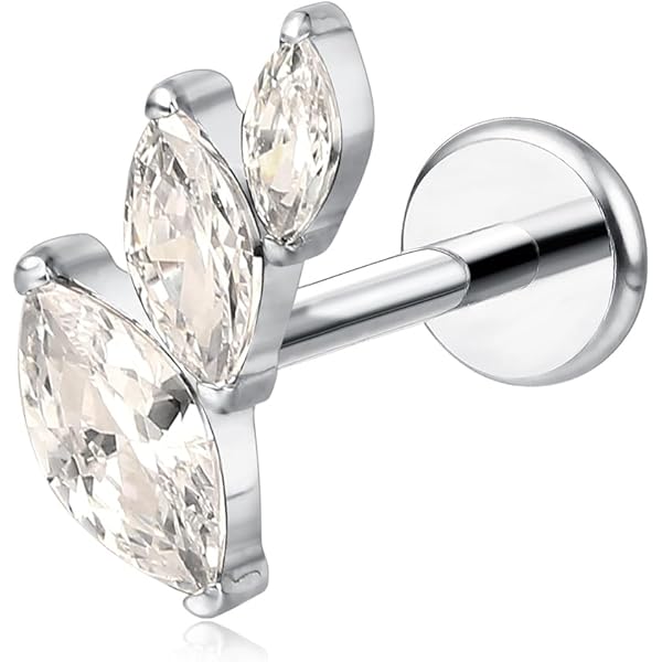 Orecchino In Titanio G23 Per Cartilagine - Cerchio 16G, CZ, Per Septum, Daith, Elica - Foto 3