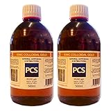2 x Colloidal Gold 25ppm 500ml (Includes 1st Class P&P!) [2 For 1 Deal]