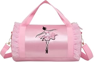 SUNNYUSHINE Borsa Per Balletto Per Bambini Rosa, Per Danza A Tracolla Per Principessa Zaino Vestito Per Tutu