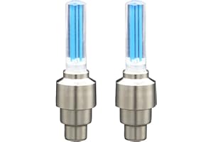 Clenp LED Bike Wheel Lights Led Flash Light Tyre Tyre Valve Caps for Car Bicycle Motorbicycle Wheel Light Tire Light 2pcs, Water-proof Dazzle induction Vibration Stem Cap Light