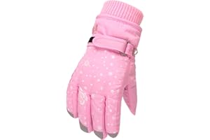 ‎UNILARINNA Handschuhe Kinder Snowboard Handschuhe Schneehandschuhe wasserdichte und Winddichte Winter Fäustlinge für Mädchen und Jungen Skifahren Snowboard Reiten Laufen Radfahren 4-9 Jahre