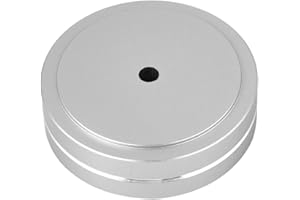 Diyeeni Altavoces Pies de pie, Aleación de Aluminio Audio HiFi Aislamiento Pies Pad con Amortiguador y Goma Antideslizante, Altavoces Protectores de Piso(Plata)